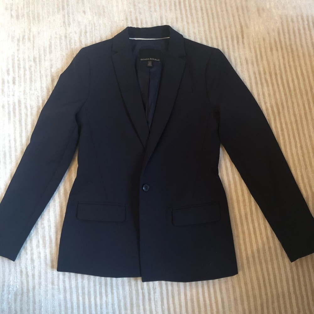 Banana republic navy blazer 00